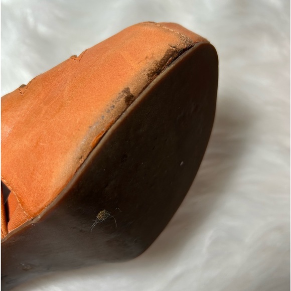 Jeffrey Campbell Church Orange Heels Size 7.5M - Picture 8 of 13